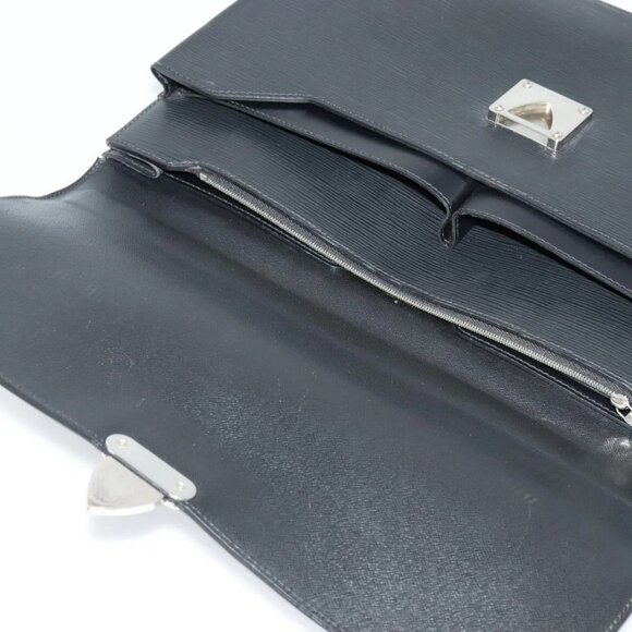 LOUIS VUITTON Epi Robusto 1 Business Bag Black LV Auth - Picture 10 of 16